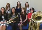 Instrumental contest winners were: Row 1 Bailee Burcham, Tyra Wilson, Alaina Juve, Aries Qualey; Row 2 Katelyn Sanden, Lily Breckel, Clarissa Neste.

