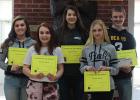 March High School Students of the Month pictured left to right: Allison Lewis, Taybryn Knutson, Madelynne Faldet, Hailee Hanson, Riley Schulz. Not Pictured: Callie Sumner.
