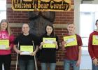 May High School Students of the Month Pictured in front (left to right): Mckenzie Weems, Cassie Faldet, Rachel Mathson, Brody Johnson and Carl Wolden. Not Pictured: Reece Danielson
