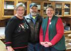 Diane Boucher, her husband Dennis and Jan Galland welcomed visitors to King Town Insurance during the Christmas Open House. There were many goodies on hand including homemade lefse.