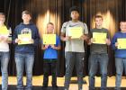 October High School Students of the Month Pictured: Jacey Tronnes, Chase Voxland, Cameron Bergman, Alex Dawson, Tommy Straabe, & Dawson Quern
