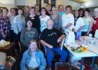 Participants in the 1st Oklee Inn Quilt Retreat held on November 4 & 5th were: Connie Lundeen, Margaret Delude, Dolores Jensen, Lana Nelson, Gelene Lundeen, Grace Dessellier, Jeanne Halle, Char Rathbone, Cheryl O'Neill, Jeri Rathbone, Char Nygaard, Linda Held, Chris Vettleson, Allison Bernier, Elaine Broker. In front are Val Brekke, Shirley Dessellier and Virginia Brenier. Not pictured: Bonnie Pederson and Toni Johnson.