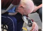 Pat Hart and his dog Mr. Dog.