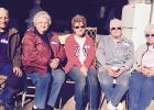 Pond School classmates. L to R: Wayne Johnson, Dorothy Sundbom Johnson, Donna Pond Olson, Beverly George Lundmark, Marilyn George Emery.