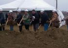 Pictured from left: Sam Olbekson, project designer from Cuningham Group, Tammy Loeffler, of Loeffler Construction, Bill Marsh, general manager from the Shooting Star Casino, Tara Mason, secretary and treasurer of White Earth Nation, Eugene Klinke, public relations coordinator for Shooting Star Casino, Steven "Punky" Clark, of the White Earth Tribal Council, Kathy Goodwin, of the White Earth Tribal Council, and Kenneth "Gus" Bevins, of the White Earth Tribal Council. Photo submitted.