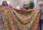 Senior Connection Adult Day Services in Gonvick cut and tied a blanket which will be donated to a homeless shelter.  “It feels good to help others” was the topic of conversation around the table.
