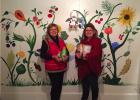 Sharon Johnson left and Renetta Rhen of Clearbrook painted an attractive wall mural at the Clearwater County Food Shelf last summer. The dynamic duo cleverly incorporated healthy food choices into the mural that greets clients as they enter the food shelf. Many thanks to them for donating their time and talents to help brighten the day for others.
