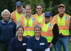 Instructors Maria and Sharolyn in the front. Back row left to right:  Beverly Charles, Larry Lindgren, Marie Powell, Wenesdai Goldstein,  Sheree Lindgren and Dave Smith.