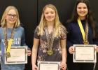 The Clearbrook-Gonvick Spelling Bee winners were: Raina Jarnot, second place; Aubrey McCoy earning first place and Millie Shegrud, third place.