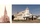 The original church as it stood in Lambert, MN, a litte over a mile as the crow flies, was moved to the new town of Oklee in 1917. St. Francis Xavier as it looks today. Fr. J. Archambault was responsible for the building of the original church building, measuring 40 feet by 90 feet in 1899.