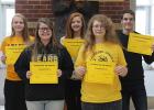 May High School Students of the Month - Pictured in back: GiAnne Cadreau, Naomi Shamp, Spencer Reed, Pictured in front:  Janessa Tronnes, Jazmyn Smith, Not Pictured: Cami Johnson
