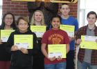 February High School Students of the Month: Pictured in front (left to right): Damen Johns, Malania Hartwig, Tyler Spencer, pictured in back (left to right): Mikala Johnson, Carlie Bergerson, Erick Bergman.