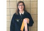 Jacey Tronnes, a junior FFA member at Clearbrook-Gonvick High School places in State FFA Competition.