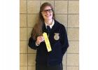 Jacey Tronnes, a sophomore at Clearbrook-Gonvick High School, competed in the Region 1 FFA Wildlife Career Development Event in Crookston.