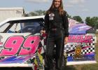 Brooke Erickson with #99 Wissota Mod Four