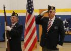 Pictured are John Lovely and Emil Vanyo during the Presentation of the Colors.