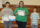 Jared Haack, far left, Grygla Spelling Bee Champ. Gracie Lunsetter placed 3rd; Tatum Carrlson is the alternate.