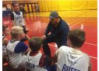 Pictured is Coach Darrin Arveson giving the sixth grade boys some advice during halftime of their game against RLC, which they won 23-22. 

The Snowflake League coaches are Darrin Arveson, Randy Henrickson, Ryan Kriel, Desiree Konickson and Stacy Anderson.
