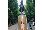 Brooke Limesand is pictured along the Freedom Trail in Boston, Massachusetts, last week. 