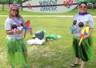 “Wipeout Cancer” was the theme of this year’s Relay for Life of Marshall/Pennington Counties. Sisters, Tausha Severts and Shaunna Olson, hold a special spot for the Relay events as both are cancer survivors. Tausha had Thyroid Cancer while Shaunna had Melanoma. They are pictured at their team’s campsite at the Marshall County Fairgrounds. The event was held in Warren last Friday night.