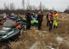 Let’s hope for more snow on our local snowmobile trails! Members cleaned over 60 miles of trails last Saturday. Photo courtesy of Jack Nelson, Fourtown/Grygla Sportsman’s Club President