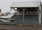 The old grandstand was built in 1939 and has seen many great events at our Marshall County Fair. But as all good things must come to an end, so is the case for her. 