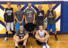 Out of 6 teams, the gray team took home 1st place in their playoffs last Tuesday night!
Back row: David Hanson, Jeremy Wiskow, Andrew Holte, Justin Kiesow and Alan Prestebak. Front row: Michael Jelen and Hudson McMillin. 