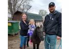 Chris Ostby is pictured with Magic, a miniature horse, who was reunited with old friends at his new home near Fargo. Amy Tollefson is pictured with her daughter, who sure enjoyed riding Magic!