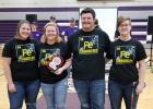 Team 4149C took home the Imagine! Create! Succeed! Design Award, which gives them an automatic invite to the state tournament! L-R: Abby Kiesow, Bailey Watne, Jake Ahlbeck and Olivia Tykward.