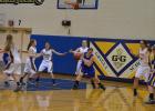 GG Junior Varsity Team against SAC last week. Pictured is Cheyenne Irlbeck on offense.