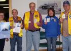 The following Lion’s members are pictured with their patches at the Zone 7 meeting in Wannaska: Lion Mildred Klamar, representing the Grygla Lions; Lion Bill Wagner, representing the Greenbush/Badger Lions; Lion Richard Arntzen, representing the Warroad Lions; Lion Colleen Hoffman, representing Goodridge Lions; and Lion Roland Anderson of the Wannaska Lions.  