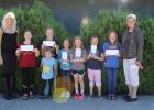 L-R: Coordinator Robin Johnson, Emily Johnson, Addison Severts, Harper Severts, Brianna Severts, Emma Sundberg, Caitlyn Rath, Allie Sundberg, ASB Representative Laurie Polansky. Photo courtesy of Grygla School