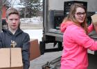 Nolan Anderson and Cheyenne Irlbeck, Grygla Student Council members, helped unload the food delivery truck last week in Grygla. Grygla Student Council members volunteer with the monthly event during the school year. If you are willing to help out during the summer months, please contact Cheryl Sistad. Unloading/shelving the supplies takes roughly an hour.