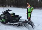 Fourtown/Grygla Sportsman’s Club volunteers signed over 100 miles between last Friday and Saturday in preparation for the Goodridge/Grygla 500 USXC Snowmobile Race this coming weekend. Volunteers signing the Grygla loop were Danny Haack, Tony Moe, Doug Schulz, Kyle Haack, Merlin Klamar (pictured above), Donnie Wikert, Robert Sundberg, Donald Haack and Brian Haack. Photos courtesy of Robert Sundberg