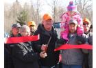 Jack Nelson and Myles Hogenson make the official cut! (Aaron Holthusen is also pictured with his 3-year old daughter, Myla.) Photos by Grygla Eagle Newspaper
