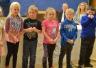 Goodridge Kindergarten class performed at the Veterans Day program.