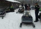 About 30 sleds were on display in Grygla at the 8th Annual Back Breaker’s Vintage Snowmobile Show & Ride last weekend. The same amount went on the ride around Grygla. Pictured above is one group at the dike shelter east of Grygla.