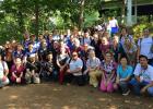 This is one of the clinical sites Megan spent time at outside of Masaya, Nicaragua. The group photographed includes student volunteers, interpreters and doctors. (More pictures on page 2.)
