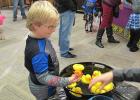 Picking a duck at the duck pond during the McIntosh Community Club Halloween Party last Sunday was Lukas Gensburger.