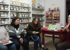 Cheryl Jore, DeeDee Narum, and Peggy Hartel learn about different Essential Oils during a recent class held at the McIntosh Country Store, presented by Bonnie Stewart.