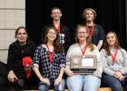 Clearbrook-Gonvick High School  participated in the one act play sub-sections and received second place for their play titled 'Postponing the Heat Death of the Universe'. They will perform again on Saturday, February 4th, starting at 10:00. The section competition will take place at Warren-Alvarado-Oslo High School. Front row: Director Mark Carter, Sophie Sanchez, Jazmyn Smith, Savannah Rankin. Back row : Jayson Johnson and Xavier Goodwin.  Photo by Kendahl Ballard.
