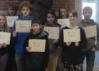 High School December Bear Pride Pictured Left to Right: Emma Rude, John Davis, Theodore Tollefson, Michael Nunez, Warren Thompson, Dana Melby, Jayna Tronnes, Wyatt Anderson. Not Pictured: GiAnne Cadreau, Isaac Spears.