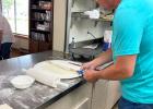 Steve Pohl making lefse.