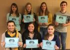The students selected for the second quarter are:  Front Row (L to R) Breanna Carroll, Tyra Wilson, Alina Basargin.  Back Row (L to R) Mackenzie Fuller, Elly Lindberg, Hannah Smeby, Cole Shaver.  Congratulations!